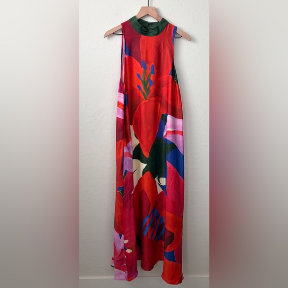 NWT Farm Rio Halter Maxi Dress Size L - Picture 5 of 10